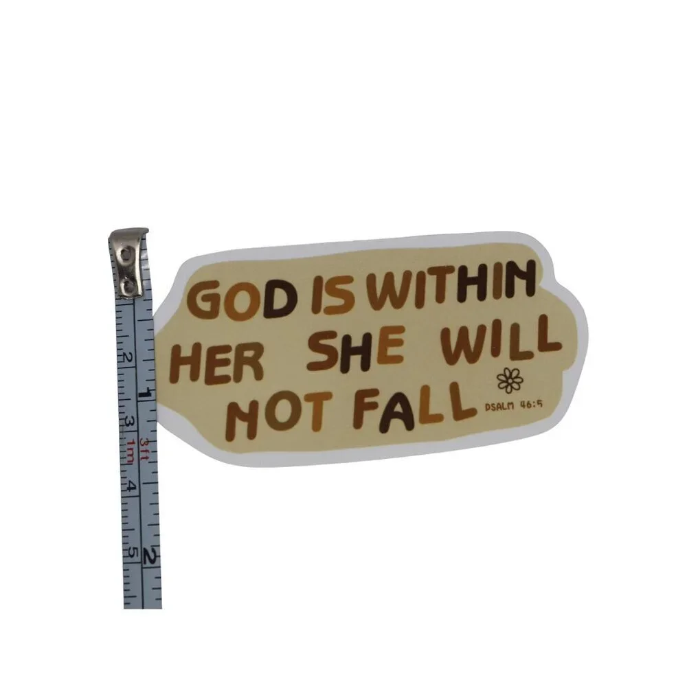 Sticker Religious Christian Bible Verse Psalm 46:5